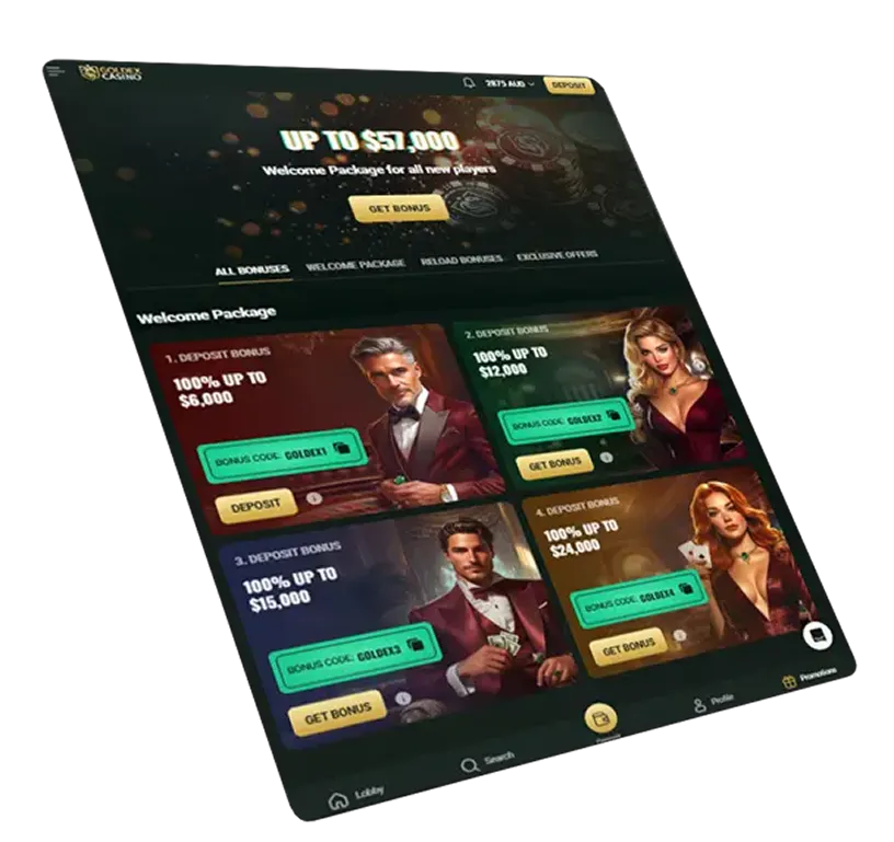 Konto bei Goldex Casino in drei Schritten anlegen